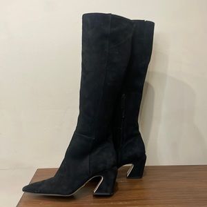 Sam Edelman Point Toe Black Boots